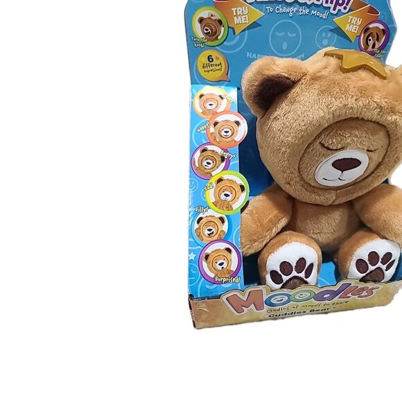 Moodles Cuddles Teddy Bear 12” Mood Flipping Soft Sensory Plushie Fidget Bear - Picture 3 of 7